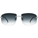 150248 Rimless Square Sunglasses for Men Women, Vintage Stylish Alloy Sun Glasses, Premium Personalized Fashion Shades 501293