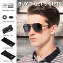CLLOIO Men Classic Aluminum Polarized Sunglasses Women Driving Glasses Pilot Sun Glasses Brand Designer Male Vintage Sunglasses