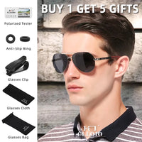 CLLOIO Men Classic Aluminum Polarized Sunglasses Women Driving Glasses Pilot Sun Glasses Brand Designer Male Vintage Sunglasses
