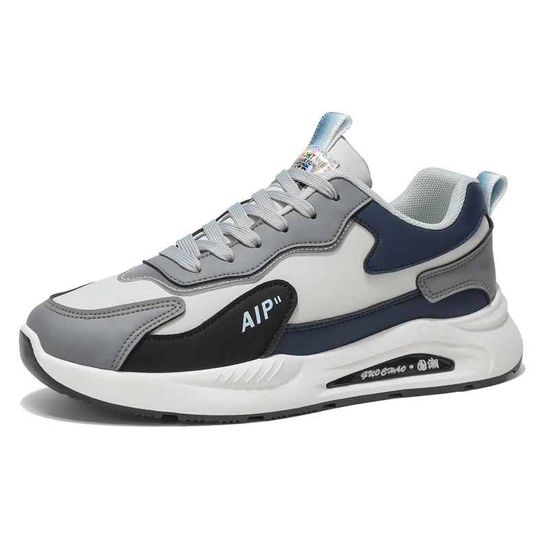 Men's Casual Four-Season Sneakers Non-Slip Soft Sole Outdoor Racing Running Shoes Breathable Fashion Student Speed Sports