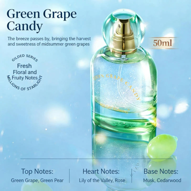 Russia Popular Women Eau De Parfum 50ml Orange Grape Cherry Scents Long-lasting Light Fragrance Women Natural Fruity Perfume