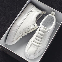 White Sneakers for Men 2024 Spring Fashion Casual Lace Up Round Toe Flat mens Running Sport Shoes Zapatillas Deportivas Hombre