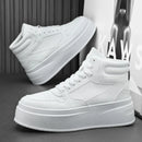 Men Casual Sneakers Platform Ankle Boots High-top Thick Bottom Sneakers Male Outdoor Basketball Shoes Sport Trainers 2025