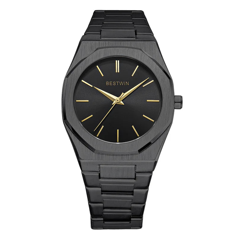 New Watches for Men Luxury Stainless Steel Strap Classic Business Waterproof Quartz Wristwatches Male Clock Relogio Masculino