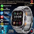 2025 New GPS Smart Watch Men 1.96-inch HD AMOLED Screen Compass Bluetooth Call 5ATM Waterproof Sport Smart Watch for Android iOS