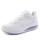 Women Sneakers 2022 New Breathable Vulcanize Shoes Waterproof Wedges Platform Woman Sneaker Leather Casual Shoes Zapatos Mujer