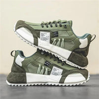 Trend New Men's Shoes Non-Slip Breathable Casual Shoes for Men Fashion Designed Personality Lace-up Comfortable Men's Sneakers
