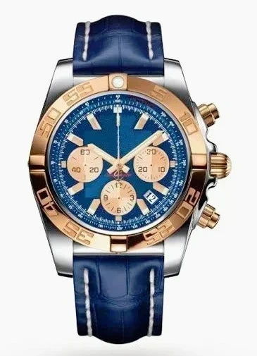 Modern Sophisticated Updated Mens Chronograph Quartz Watches Rustproof Premium High Grade Steel Band Multi Function Stopwatch