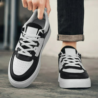 Men's Sneakers Platform Casual Shoes Soft Non Slip Running Shoes Trend Lightweight Flat Shoe Lace-up Shoes for Men Tenis Hombres