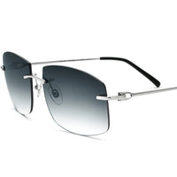 150248 Rimless Square Sunglasses for Men Women, Vintage Stylish Alloy Sun Glasses, Premium Personalized Fashion Shades 501293