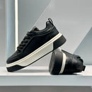 Men Platform Sneakers  Autumn New Low Help Height Increase Comfortable Board Shoes Outdoor Non Slip Cross Tied Casual Shoes