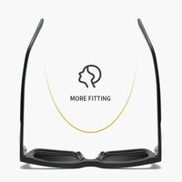 High Quality Thick Framed Acetate Fiber Myopia Sunglasses for Men and Women Luxury Square Design Driving and Fishing Sun Glasses