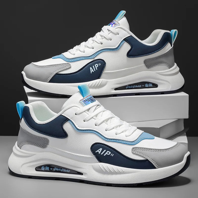 Men's Casual Four-Season Sneakers Non-Slip Soft Sole Outdoor Racing Running Shoes Breathable Fashion Student Speed Sports