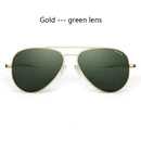 RE Sunglasses Man USA Army Military Aviation Pilot Sunglasses Glass Lens Woman Luxury Brand Retro Titanium Frame High Quality