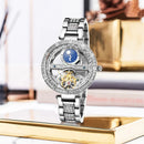 Ladies Watch Automatic Woman Luxury Fashion Waterproof Watch for Women Watches Skeleton Tourbillon Mechanical Clock Relogio New