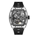 2026 New Automatic watch retro style wholesale mechanical wristwatches skeleton carve waterproof leather no logo mens watch