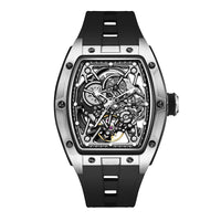 2026 New Automatic watch retro style wholesale mechanical wristwatches skeleton carve waterproof leather no logo mens watch