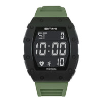 Watches For Man Fashion Sport Stopwatch Alarm Clock Silicone Strap Multifunctional Waterproof Fitness LED Electronic Watch