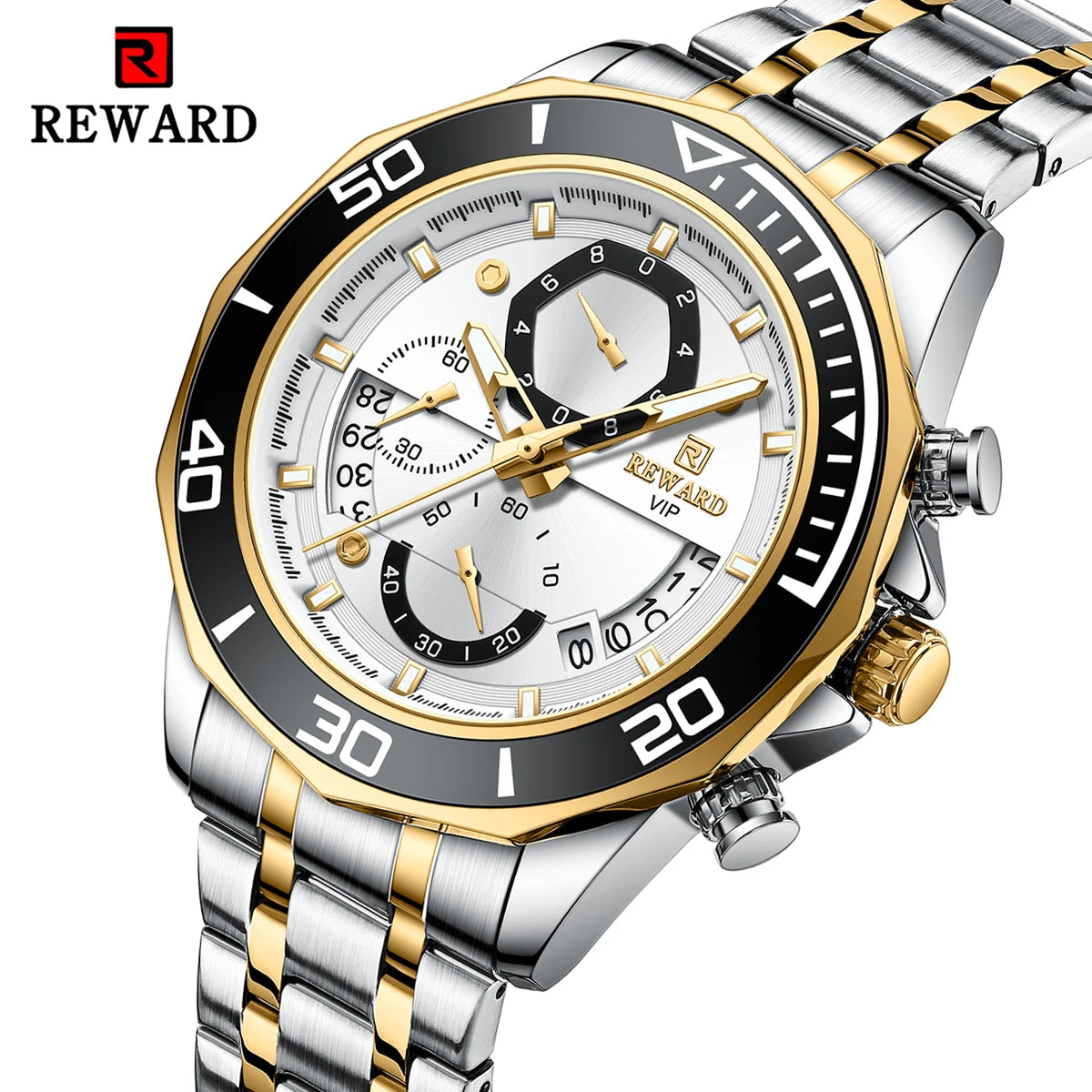 Fashion Watch Men Quartz Waterproof Luminous Hands Chronograph Men's Watches Stainless Steel Man Watch Male Clock