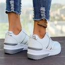 Women's White Wedge Sneakers Non Slip Comfortable Sports Shoes for Women Casual Outdoor Vulcanized Shoes Woman Walking Trainers