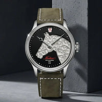 [Limited To 50 Pieces] [Hand Engraving] Automatic Mechanical Watch for Men's Sapphire Waterproof When Engraving and Jumping