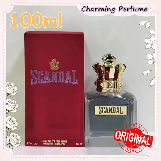 80ml/100ml Men's Eau De Parfum Long Lasting Oriental Woody Fragrance with Vetiver Tonka Leather Sandalwood for Elegant Appeal