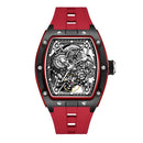 2026 New Automatic watch retro style wholesale mechanical wristwatches skeleton carve waterproof leather no logo mens watch