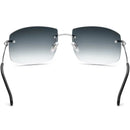 150248 Rimless Square Sunglasses for Men Women, Vintage Stylish Alloy Sun Glasses, Premium Personalized Fashion Shades 501293