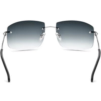 150248 Rimless Square Sunglasses for Men Women, Vintage Stylish Alloy Sun Glasses, Premium Personalized Fashion Shades 501293