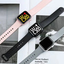 Simple Digital Watches for Women Men Waterproof Sports Silicone Band LED Watch Casual Fashion Electronic Clock Couple Watch Gift