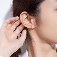 Real 18K Gold Women's Earrings Pure AU750 Earring Clip Simple Earring Clasp Design Fine Jewelry Gift