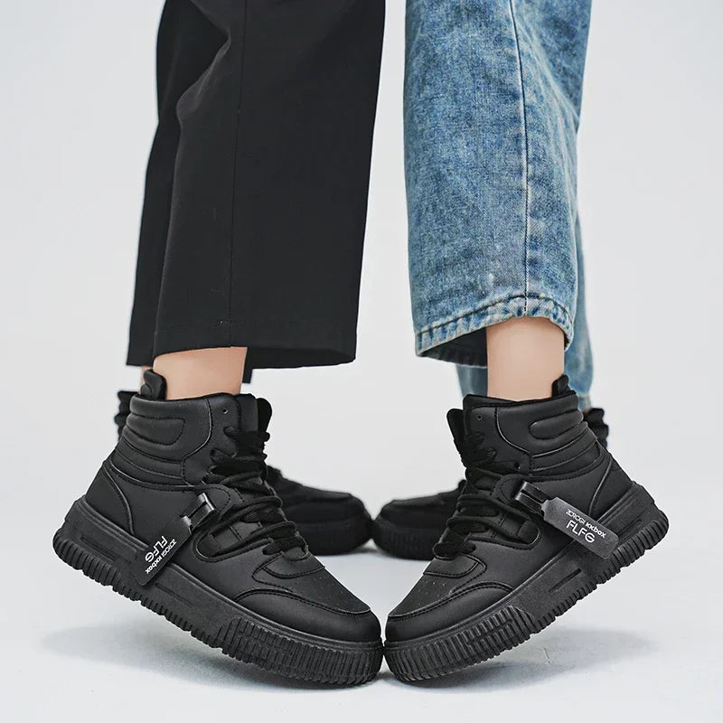 Men's Casual Sneaker Spring High-top Male Sneakers Shoes for Men Skateboard Sports Leisure Wear-resistant Non-Slip All-match New