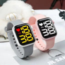 Simple Digital Watches for Women Men Waterproof Sports Silicone Band LED Watch Casual Fashion Electronic Clock Couple Watch Gift