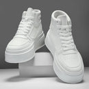 Men Casual Sneakers Platform Ankle Boots High-top Thick Bottom Sneakers Male Outdoor Basketball Shoes Sport Trainers 2025