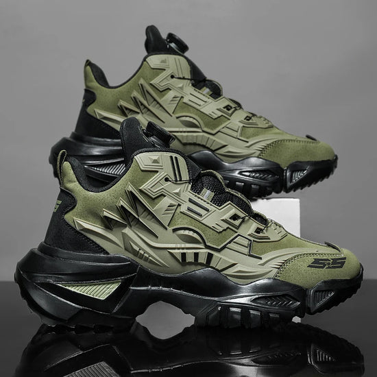 Fashion Chunky Sneakers for Men Comfortable 2025 New Man Casual Shoe Outdoor Anti Skid Male Vulcanize Shoes Tennis Thick Sole 44
