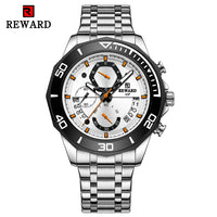 Fashion Watch Men Quartz Waterproof Luminous Hands Chronograph Men's Watches Stainless Steel Man Watch Male Clock