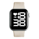 Simple Digital Watches for Women Men Waterproof Sports Silicone Band LED Watch Casual Fashion Electronic Clock Couple Watch Gift