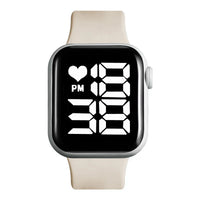 Simple Digital Watches for Women Men Waterproof Sports Silicone Band LED Watch Casual Fashion Electronic Clock Couple Watch Gift