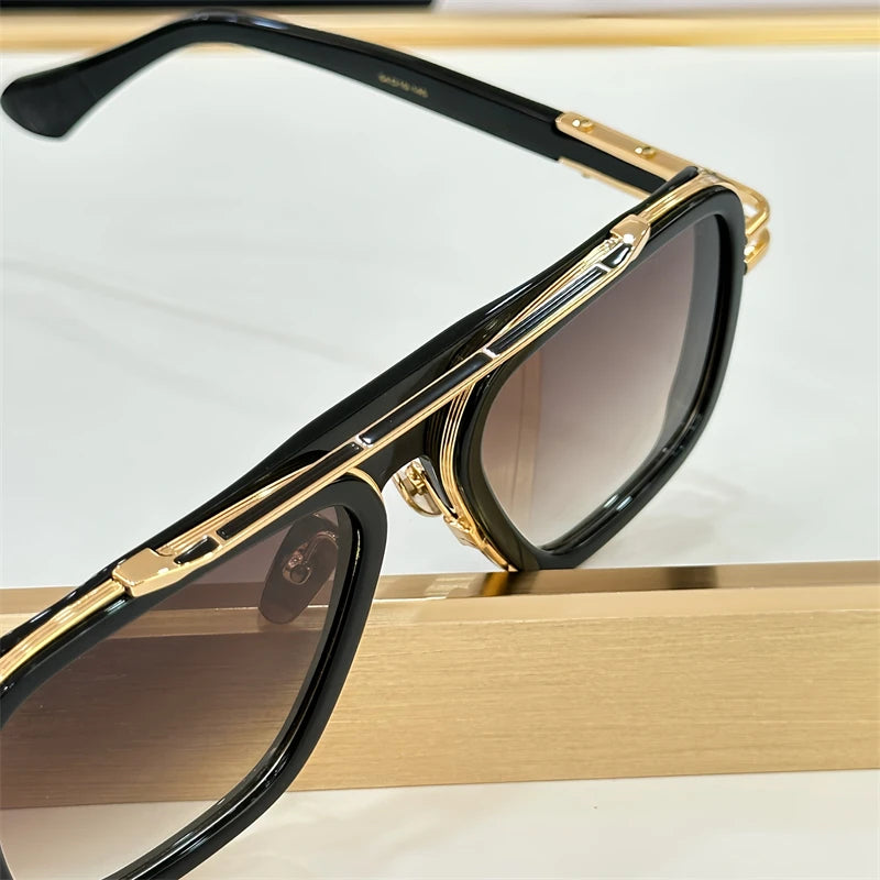 DILTA LXN-EVO DTS403  Luxury Designer Pilot Sunglasses for Women Fashion UV400 Outdoor Double Bridge lunette soleil femme