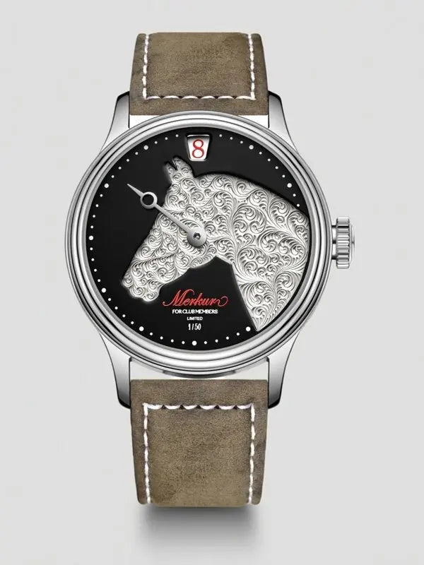 [Limited To 50 Pieces] [Hand Engraving] Automatic Mechanical Watch for Men's Sapphire Waterproof When Engraving and Jumping