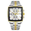 LIGE Luxury Brand Couple Watches Stainless Steel Waterproof Luminous Quartz Watch Fashion Simple Lovers Gifts for Men and Women