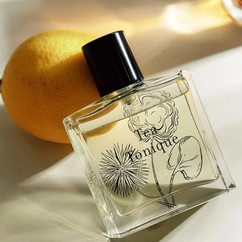 Bergamot Lemon Perfume Floral Men's Perfume Nutmeg Peach Flower Musk Fragrance Spray Couple Romantic Date Elegant Fragrance 50ml