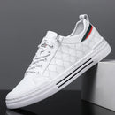 Men's Casual Sport Sneakers - Breathable Upper, Durable PVC Sole, Lace-Up Low-Top Design for All-Season Comfort - Versatile for