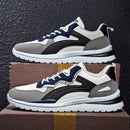 Men's Low-Top Laced Training Sneakers, Suitable for Outdoor Workouts, Anti-Slip Comfortable Hiking Shoes