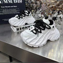 Thick Sole Chunky Sneakers Fashion Non-slip Women Elevator Shoes Casual Breathable Platform Shoes Increase Height Dorky Dad Shoe