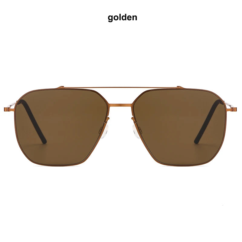 TAGHezekiah Danish Design Sunglasses Men L8804 Ultralight titanium Sunglass Women 2025 Outdoor Driving UV400 Square Sun Glasses