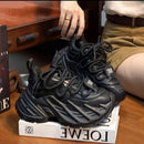 Thick Sole Chunky Sneakers Fashion Non-slip Women Elevator Shoes Casual Breathable Platform Shoes Increase Height Dorky Dad Shoe