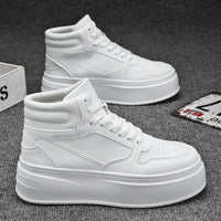 Men Casual Sneakers Platform Ankle Boots High-top Thick Bottom Sneakers Male Outdoor Basketball Shoes Sport Trainers 2025