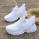 Fashion Women's Casual Knit Sneakers Breathable Lightweight Soft Sole Non Slip Outdoor Walking Shoes