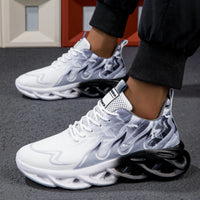 Sneakers Man Running Shoes Women Lightweight Mesh Breathable Comfortable Flat Soft Tennis Shoes Unisex Lace-up